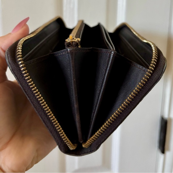 Louis Vuitton Vernis Zippy Wallet Terre d’ombre (Espresso) Authentic Long Wallet - Picture 13 of 16